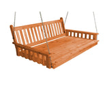 Traditional English Red Cedar Twin Size Swing Bed