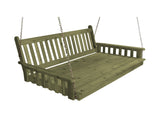 Traditional English Red Cedar Twin Size Swing Bed