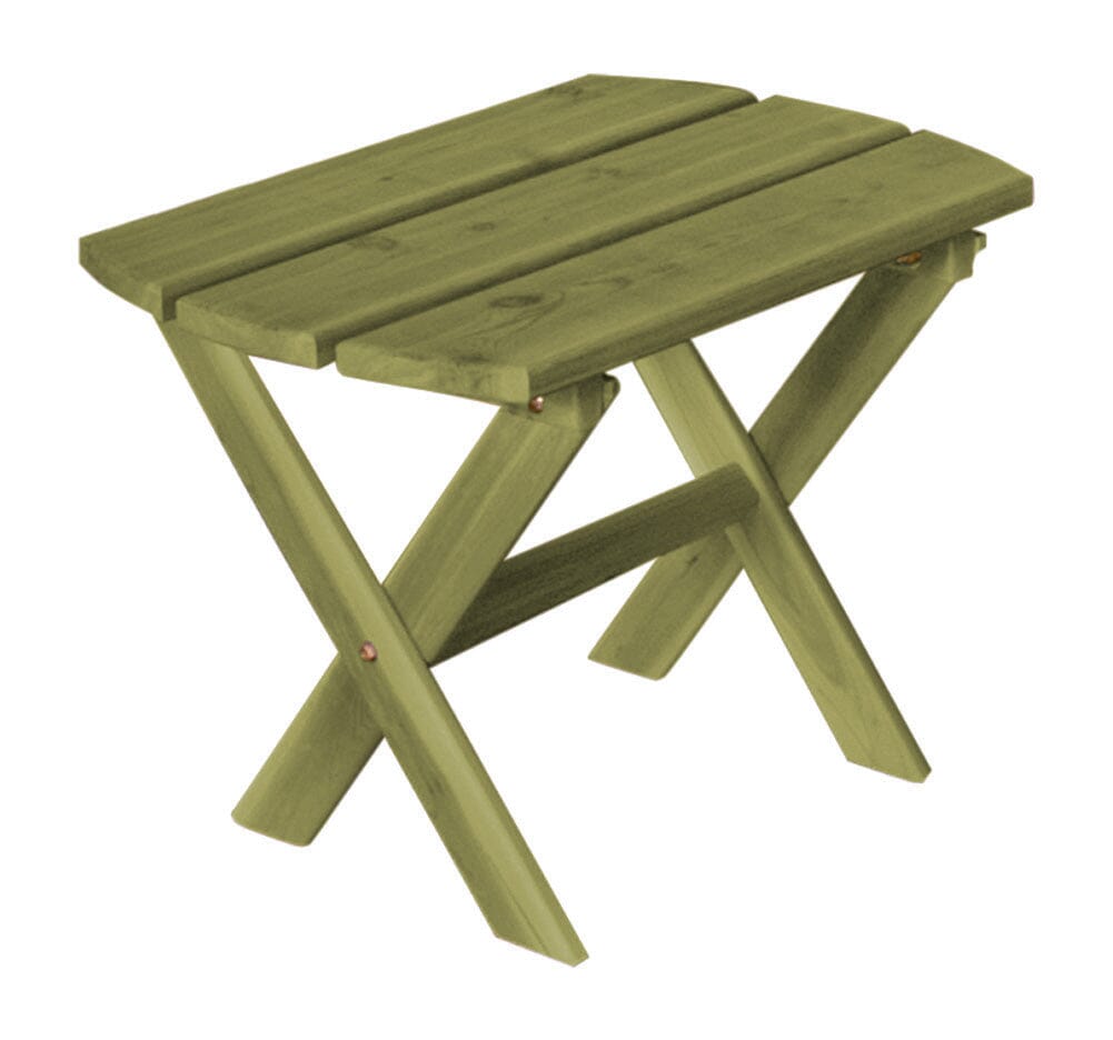Cedar Folding Oval End Table