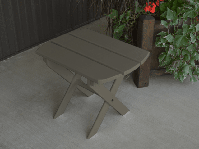 Pine Folding Oval End Table by A&L Furniture