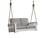 Mission-Style Deep Seating Cypress Porch Swing with Cushions