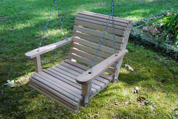 LA Cypress 2 foot Roll Back Porch Swing - Magnolia Porch Swings
 - 1