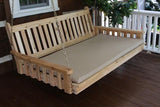 A&L Furniture Traditional English Red Cedar Swing Bed 75" Twin 456C - Magnolia Porch Swings
 - 3