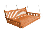 Traditional English Red Cedar Swing Bed