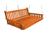 Traditional English Red Cedar Twin Size Swing Bed