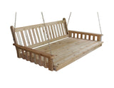 Traditional English Red Cedar Twin Size Swing Bed