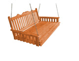 Royal English Garden Red Cedar Swing Bed