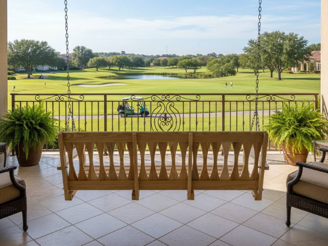 Cypress 6 Foot Diamond Back Porch Swing