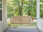 Cypress 6 foot Roll Back Porch Swing