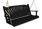 Fan-Back Red Cedar Porch Swing
