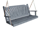 Fan-Back Red Cedar Porch Swing