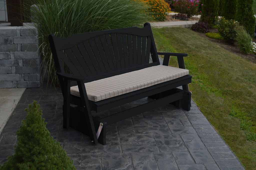 Fan-Back Pine Glider by A&L Furniture