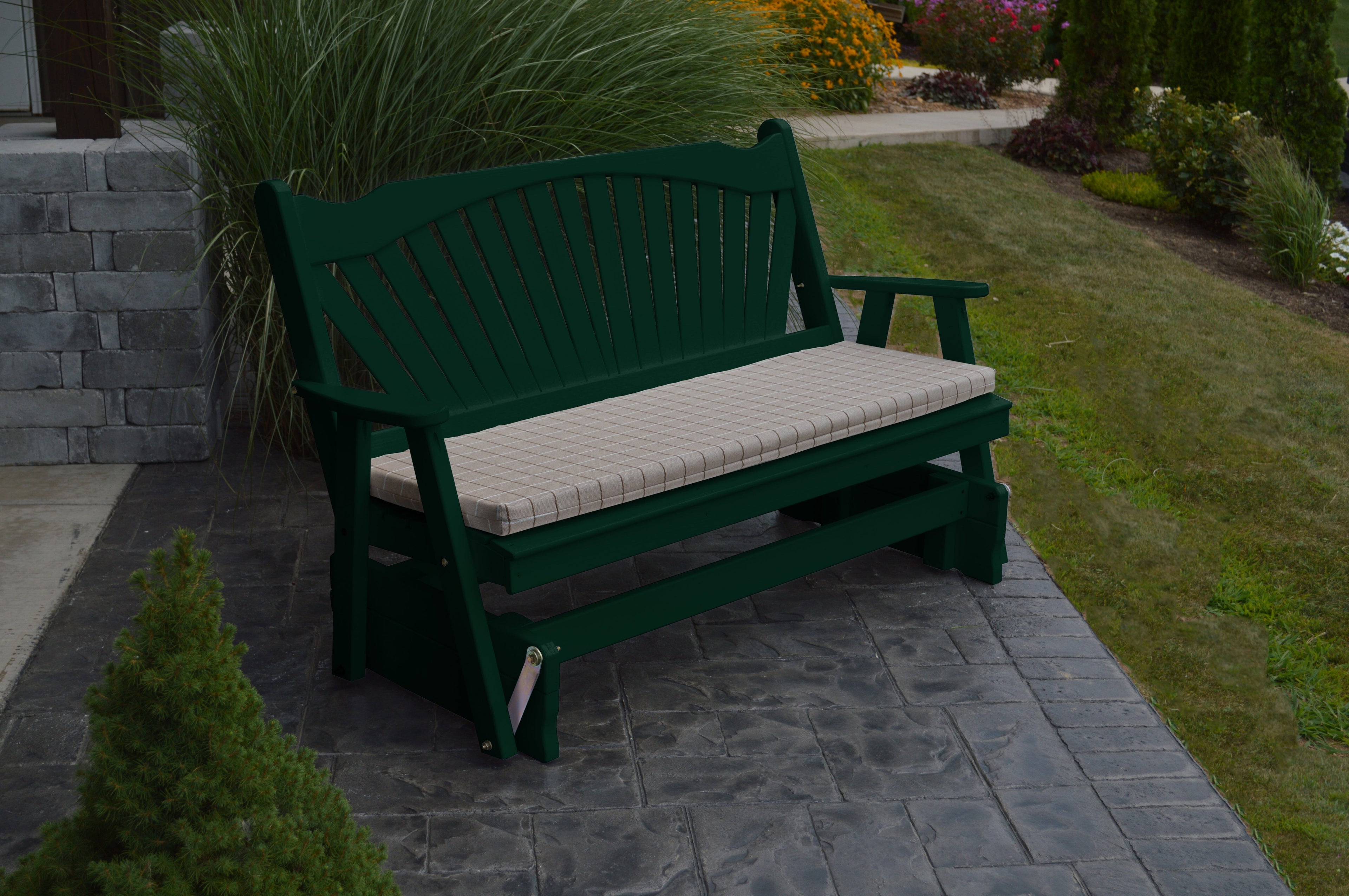 Fan-Back Pine Glider by A&L Furniture