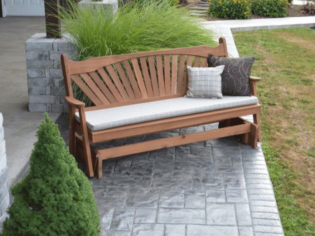 Fan-Back Red Cedar Glider