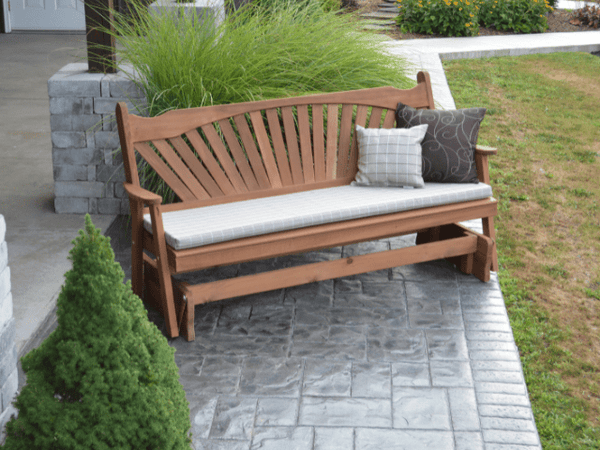 Fan-Back Red Cedar Glider