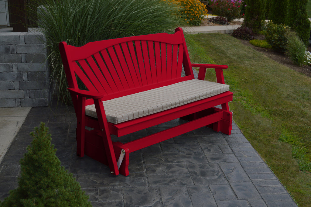Fan-Back Pine Glider by A&L Furniture