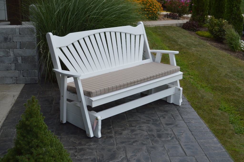 Fan-Back Pine Glider by A&L Furniture