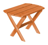 Cedar Folding Oval End Table