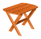Cedar Folding Oval End Table