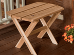 Cedar Folding Oval End Table