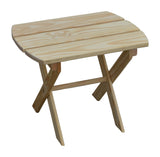 Pine Folding Oval End Table by A&L Furniture
