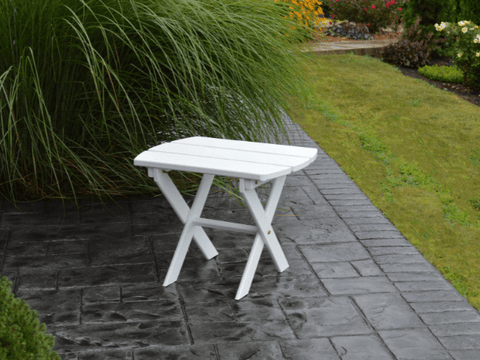 Poly Folding Oval End Table by A&L Furniture