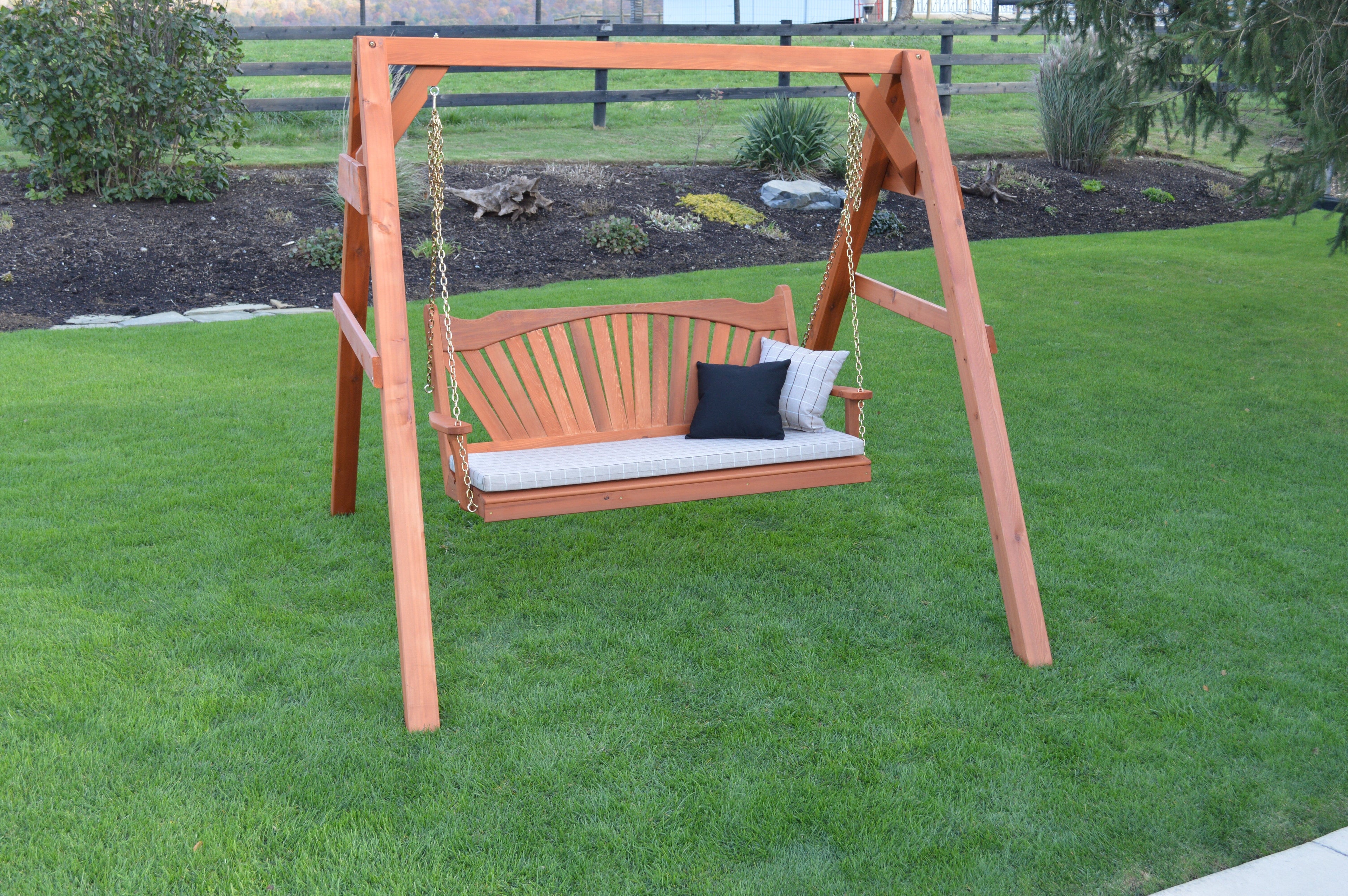 Western Red Cedar 4 X 4  A-Frame Swing Stand