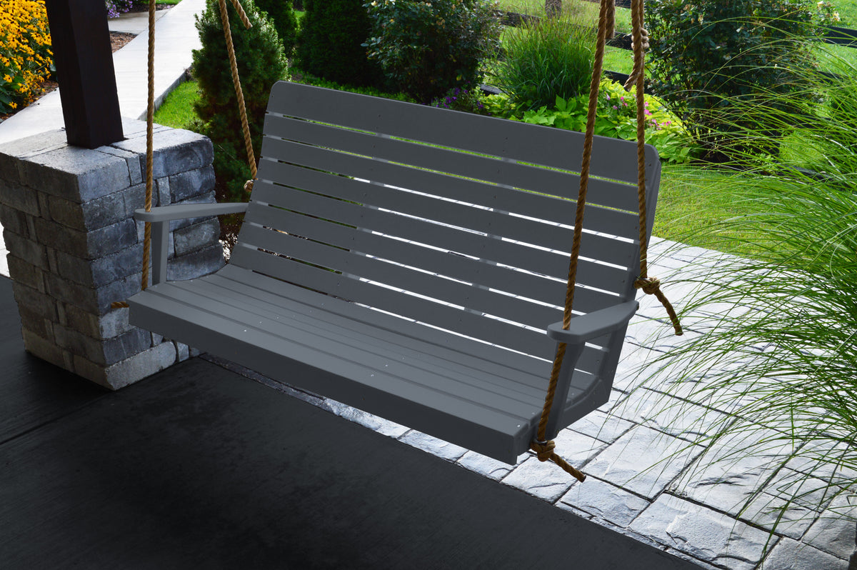 Winston Poly Porch Swing | High Back Design