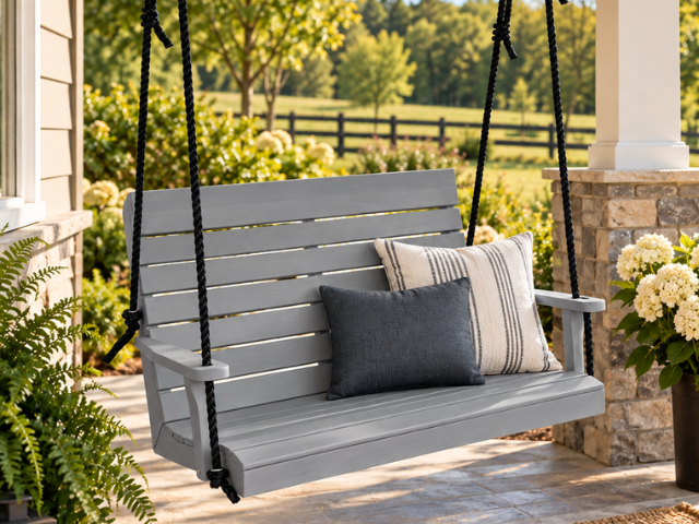 Winston Poly Porch Swing | High Back Design