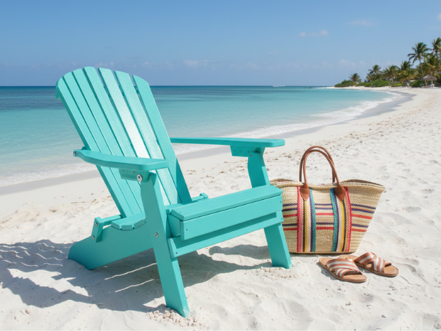Reclining Folding Adirondack Chair - Poly