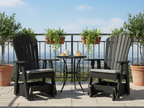 Poly Fanback Adirondack Glider