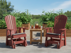 Poly Fanback Adirondack Glider