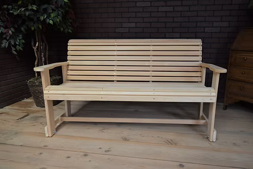 Cypress 5 foot Roll Back Bench