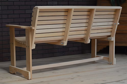 Cypress 5 foot Roll Back Bench