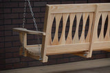 LA Cypress 3 Foot Diamond Back Porch Swing