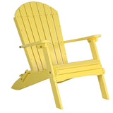 LuxCraft Poly Folding Adirondack Chair