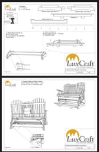 LuxCraft Poly 5' Classic Balcony Glider