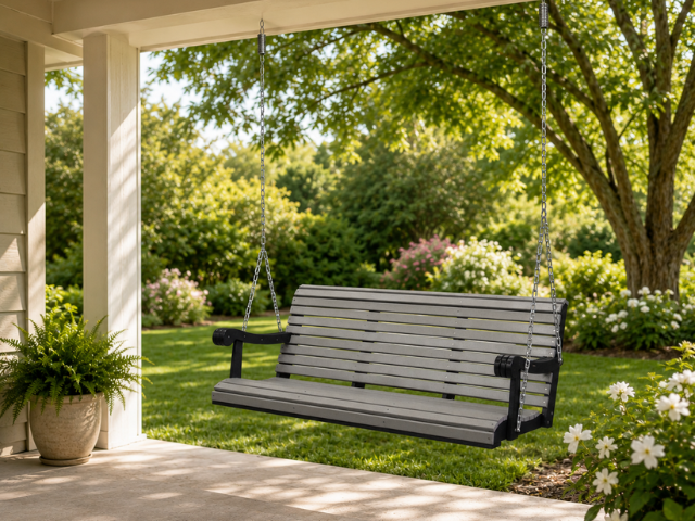 Hershyway 5 Foot Grandpa Swing in Poly