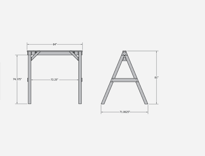 Poly A-Frame Swing Stand
