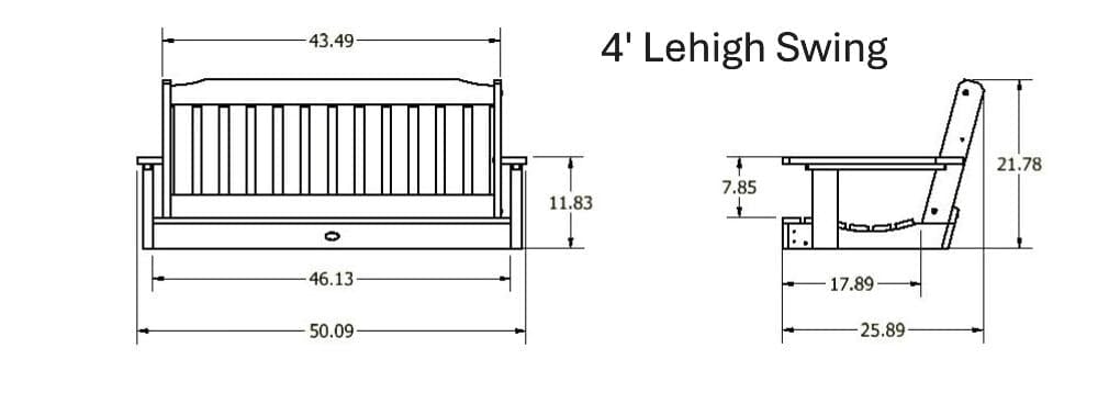 Lehigh Poly Porch Swing