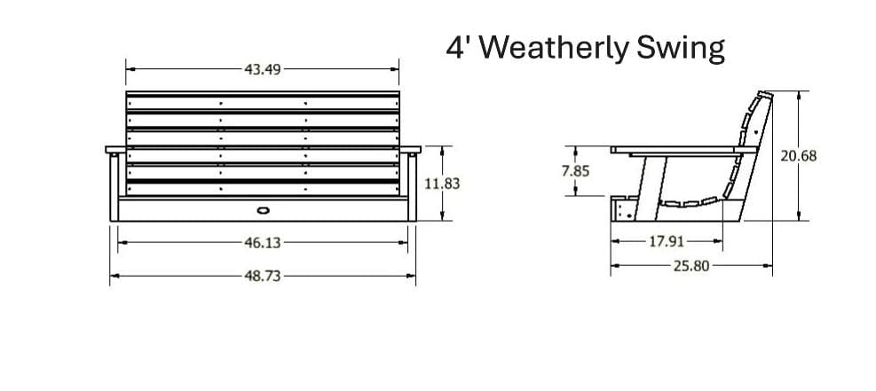 Weatherly Poly Porch Swing