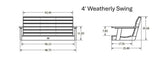 Weatherly Poly Porch Swing