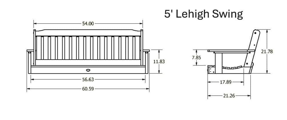 Lehigh Poly Porch Swing