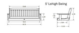 Lehigh Poly Porch Swing