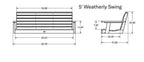 Weatherly Poly Porch Swing