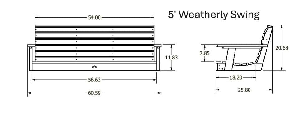 Weatherly Poly Porch Swing