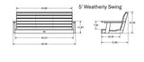 Weatherly Poly Porch Swing