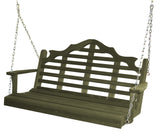 Marlboro Red Cedar Porch Swing by A&L Furniture