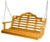 Marlboro Red Cedar Porch Swing by A&L Furniture