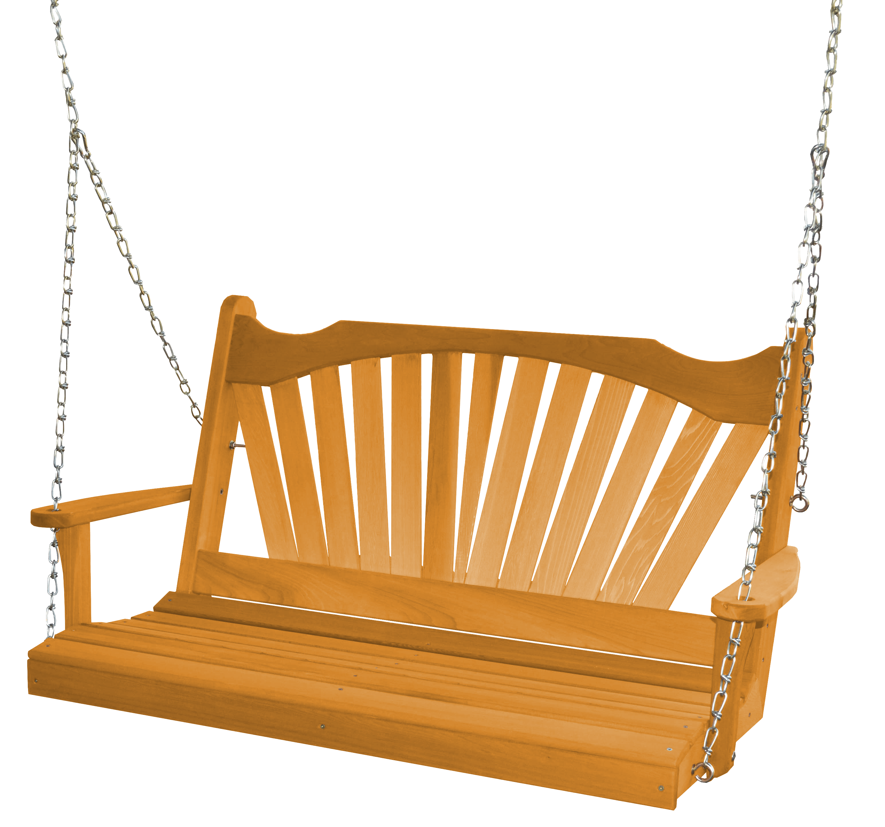 Fan-Back Red Cedar Porch Swing
